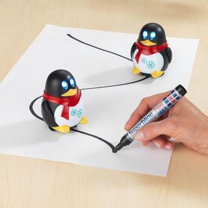 Pinguin cu LED-uri + marker imagine