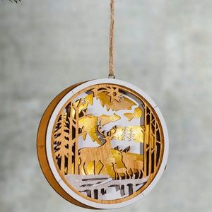 Decoratiune cu LED Pădure de iarnă imagine