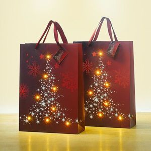 1 Pungă de cadou cu LED Copac cu lumini imagine