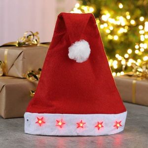 Pălăria lui Mos Crăciun cu LED imagine