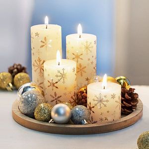 Set cu lumânări White Christmas imagine