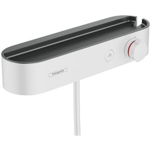 Baterie dus termostatata Hansgrohe ShowerTablet Select 400 alb mat imagine