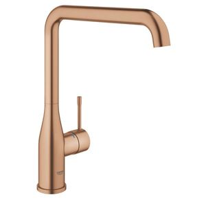 Baterie bucatarie Grohe Essence pipa L brushed warm sunset imagine