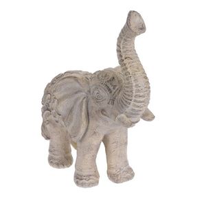Statueta elefant crem antichizat 43x22x51 cm imagine