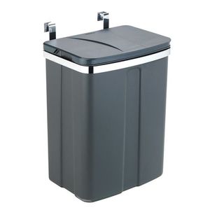 Cos de gunoi suspendabil pentru usa dulap/sertar, Wenko, 12 L, 26 x 34 x 17 cm, metal/polipropilena imagine