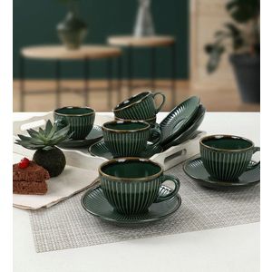 Set pentru ceai, Keramika, 275KRM1531, Ceramica, Verde imagine