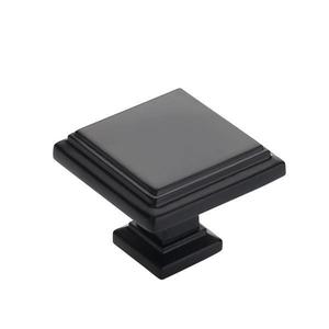 Buton pentru mobila Palace, finisaj negru mat, 32x32 mm imagine