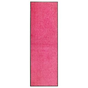 vidaXL Covoraș de ușă lavabil, roz, 60 x 180 cm imagine