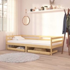 vidaXL Sertare pentru pat de zi, 2 buc., lemn masiv de pin imagine