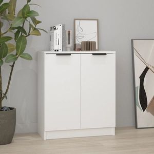 vidaXL Servantă, alb, 60x30x70 cm, lemn prelucrat imagine