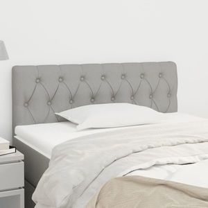 vidaXL Tăblie de pat, gri deschis, 90x7x78/88 cm, textil imagine