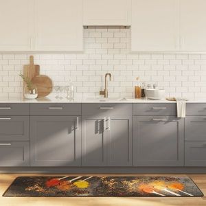 vidaXL Covor bucătărie, multicolor, 60x180 cm, lavabil, anti-alunecare imagine