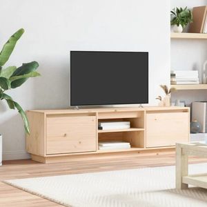 vidaXL Comodă TV, 140x35x40 cm, lemn masiv de pin imagine