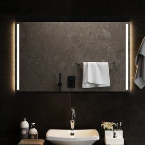 vidaXL Oglindă de baie cu LED, 100x60 cm imagine