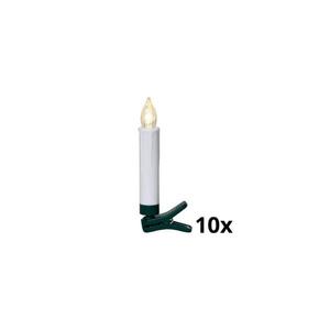 SET 10x corpuri de iluminat LED pentru pom de Crăciun 1xLED/0, 06W/1xAAA Eglo 410001 imagine