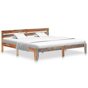 vidaXL Cadru de pat, 200 x 200 cm, lemn masiv de sheesham imagine