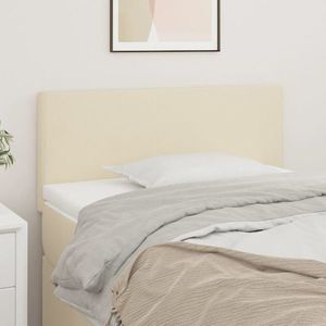 vidaXL Tăblie de pat, crem, 90x5x78/88 cm, piele ecologică imagine