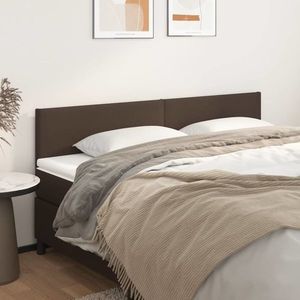 vidaXL Tăblii de pat, 2 buc, maro, 80x5x78/88 cm, piele ecologică imagine