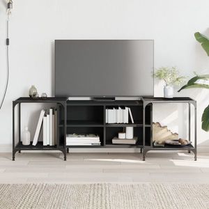 vidaXL Comodă TV, negru, 153x37x50 cm, lemn compozit imagine