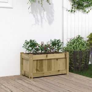 vidaXL Jardinieră de grădină, 60x31x31 cm, lemn de pin impregnat imagine
