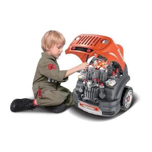 Atelier de reparații auto de jucărie portocaliu/gri imagine