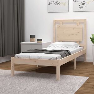vidaXL Cadru de pat, 90x200 cm, lemn masiv imagine