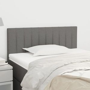 vidaXL Tăblie de pat, gri închis, 100x5x78/88 cm, textil imagine