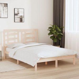 vidaXL Cadru de pat, 140x200 cm, lemn masiv de pin imagine