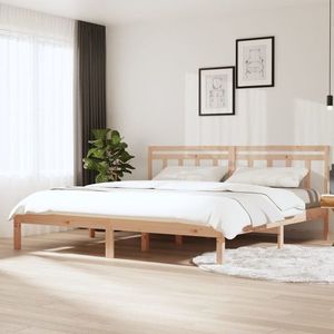 vidaXL Cadru de pat, Super King, 180x200 cm, lemn masiv imagine
