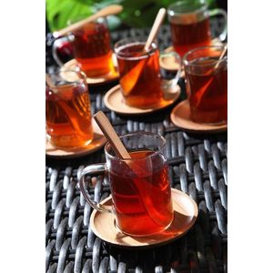 Set pentru ceai, Rowe, 196RWE6109, Sticla borosilicata, Rezistenta la caldura si flacara, Multicolor imagine