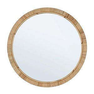 Oglinda decorativa Hakima Round, Bizzotto, Ø60 x 2 cm, ratan/MDF, natural imagine