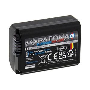 Acumulator PATONA Sony NP-FW50 1030mAh Li-Ion Platinum încărcare USB-C imagine