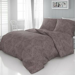 Lenjerie pat satin Elegance maro, 140 x 220 cm, 70 x 90 cm, 140 x 220 cm, 70 x 90 cm imagine