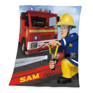 Pătură de copii Pompierul Sam, 130 x 160 cm imagine