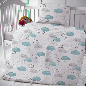 Lenjerie de pat pentru pătuț de copii Ceruri, 90 x 135 cm, 45 x 60 cm imagine