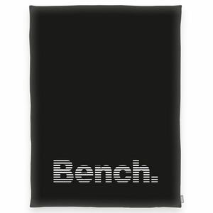 Pătură Bench negru-alb, 150 x 200 cm imagine