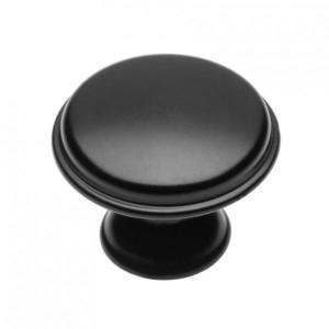 Buton pentru mobila Cento, finisaj negru mat GT, D: 28 mm imagine