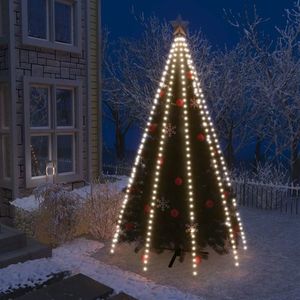 vidaXL Instalație brad de Crăciun cu 400 LED-uri alb rece 400 cm imagine