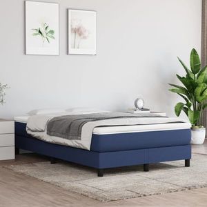 vidaXL Saltea de pat cu arcuri, albastru, 120x200x20 cm, textil imagine