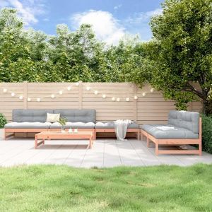 vidaXL Set mobilier relaxare grădină, 6 piese, lemn masiv Douglas imagine