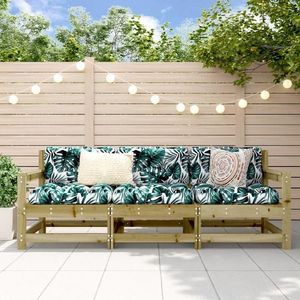 vidaXL Set mobilier de grădină, 3 piese, lemn de pin impregnat imagine