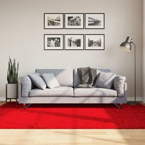 vidaXL Covor HUARTE, fir scurt, moale și lavabil, roșu, 160x230 cm imagine