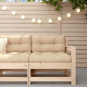 vidaXL Canapea de colț pentru grădină, lemn masiv de pin imagine