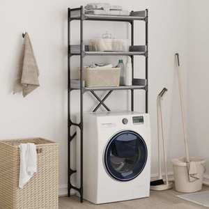 vidaXL Dulap mașină de spălat, gri sonoma, 67x25x163 cm lemn prelucrat imagine