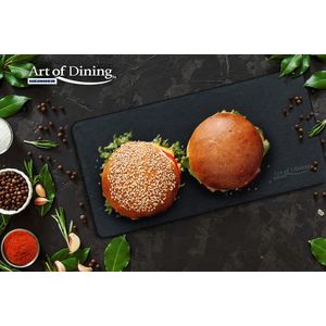 Platou pentru servire Art of Dining, 38x15 cm, ardezie, negru imagine