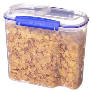 Cutie din plastic pentru cereale cu capac Sistema KLIP IT 2.8L imagine