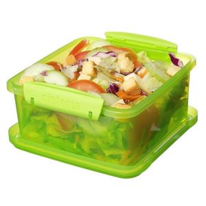 Cutie alimente din plastic dreptunghiulara color cu capac Sistema Lunch Plus 1.2L imagine