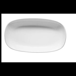 Platou oval Ionia Black&White alb 32 cm imagine