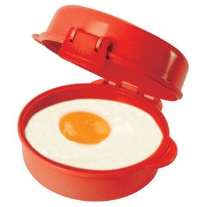 Bol plastic rotund cu capac pentru microunde Sistema Easy Eggs imagine