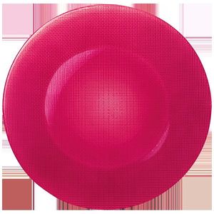 Platou sticla roz soft cherry Bormioli Inca 31 cm imagine